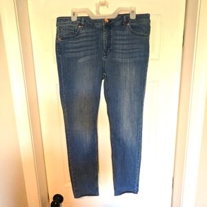 TED BAKER LONDON Skinny Raw Hem Stretch Women’s Denim Jean Size 28